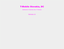 Tablet Screenshot of dc.t-mobile.sk