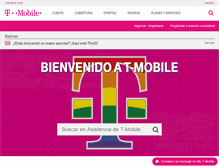 Tablet Screenshot of es.support.t-mobile.com